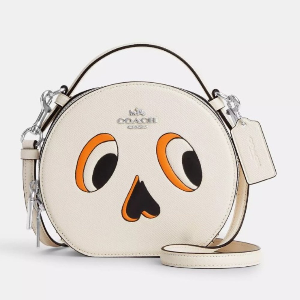 NEW 2023 Coach Canteen Crossbody With Halloween Skeleton Style CM767